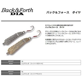 SMITH LTD Spoon, Back & Force, Diamond, 0.2 oz (4 g), Red P RDP #07 Lure