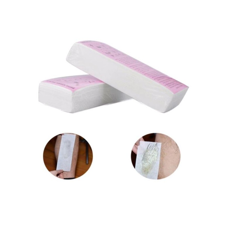 왁싱 왁스 스트립 페이퍼 셀프제모 부직포 100P Waxing Wax Strip