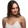 LuckyLy Collares para Mujer Inicial Acero Inoxidable Oro 18K Regalos