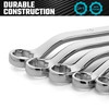 DURATECH 7-Piece Anti-slip Offset Box Wrench Set, Bolt Extractor Wrench
