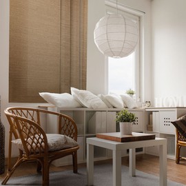 CHICOLOGY Glare Reducing Adjustable Sliding Fabric Panels, Perfect Vertical Blinds for Large Windows, Moderate Privacy,Trimmable Length, Adjustable Track Width X 96"H, Urban Desert (Light Filtering)