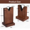 JUTSTJUKO Wood Gun Display Stands, V-shaped Top Rustic Wood Display