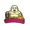 Happy Sitting Buddha Buddhist Metal Enamel Pin Badge