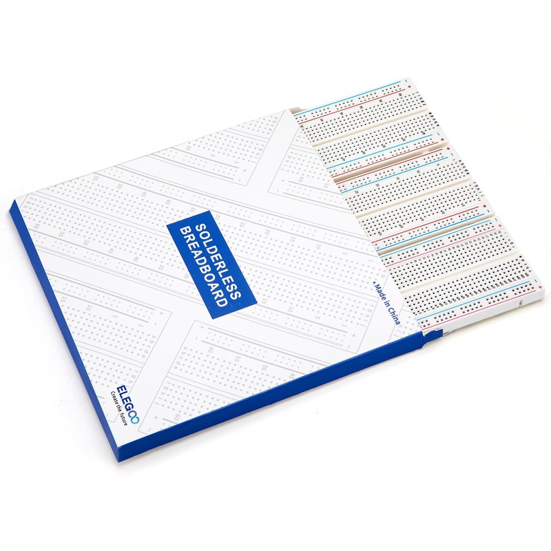 ELEGOO Breadboard Kit 830 2 Tie Points & 2 400