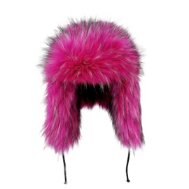 YFJNV Y2K Faux Fur Russian Hat, Soft, Warm Winter Trapper Hat with Earmuffs for Men and Women (US, Alpha, Small, X-Large, Rose)