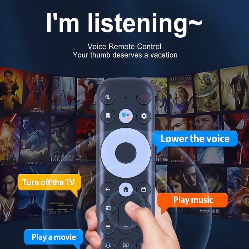 RC902V FAR1 Voice Replacement Remote for TCL Smart TV Remote