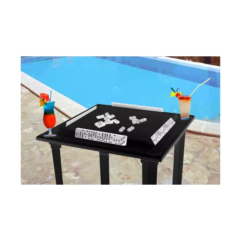 Bene Casa waterproof plastic game table w/ tile rack, removable