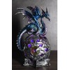 Ebros Dragon Perching On Color Changing LED Orb Night Light