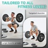 Fitvids Barbell Weight Set, Cast Iron 1" Standard Weight Plates
