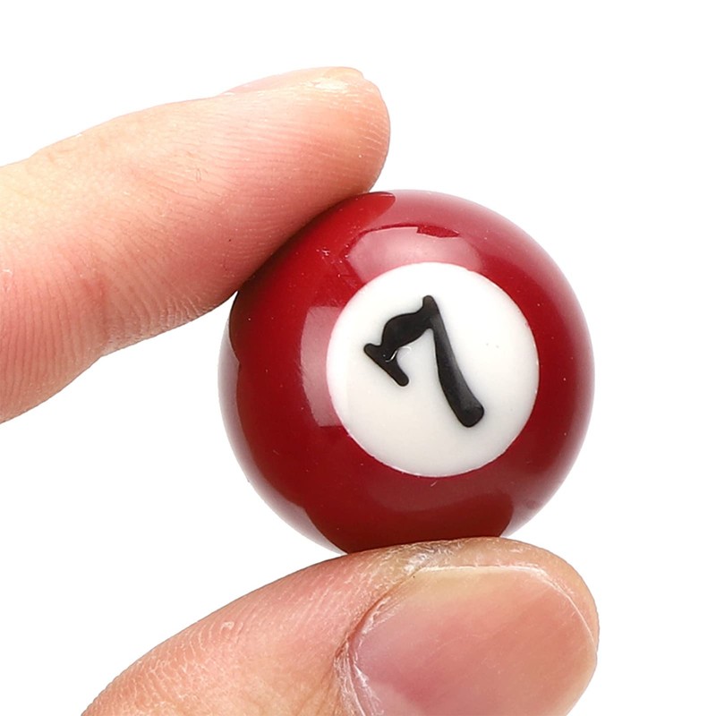 25MM Billiard Balls Set, 16PCS Resin Small PoolBalls with Numbered