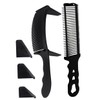 Healeved Professional Barber Hair Cutting Combs Set 5-Piece Curved Flat