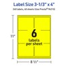Avery Printable Rectangle Labels with Sure Feed Technology, 3-1/3" x