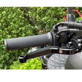 6 Stage Adjustable Aluminum Brake Levers & Clutch Levers for Z125 Ninja250/R/SL Z250/SL KLX250/125 D Tracker X/125 Ninja400 Z400 18-20