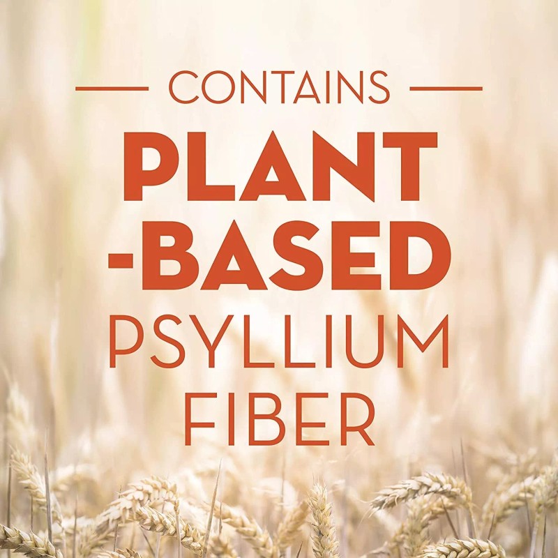 Metamucil Fiber 4-in-1 Psyllium Fiber Supplement Powder with Real Sugar,