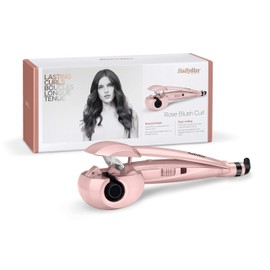 BaByliss Rose Blush Curl Secret Auto-Curler, automatischer Lockenstab mit 2 Temperaturstufen, Rosa, 10.1 x 3.3 cm, 2664PRE