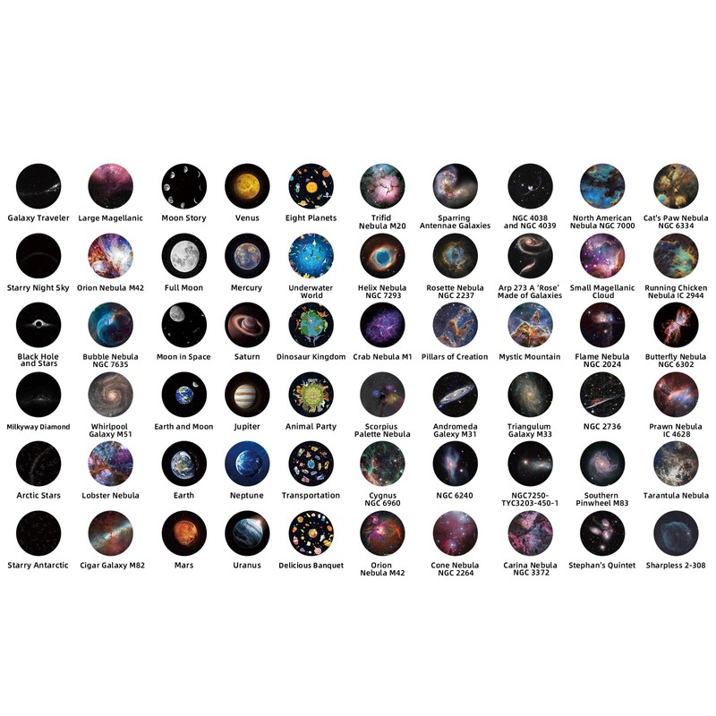 Realistic Discs - Discs for Ainael Galaxy Projector, 5K Ultra