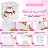 Taiyin 9 Pcs Large Tall Clear Cake Box 10''x10''x9'' White
