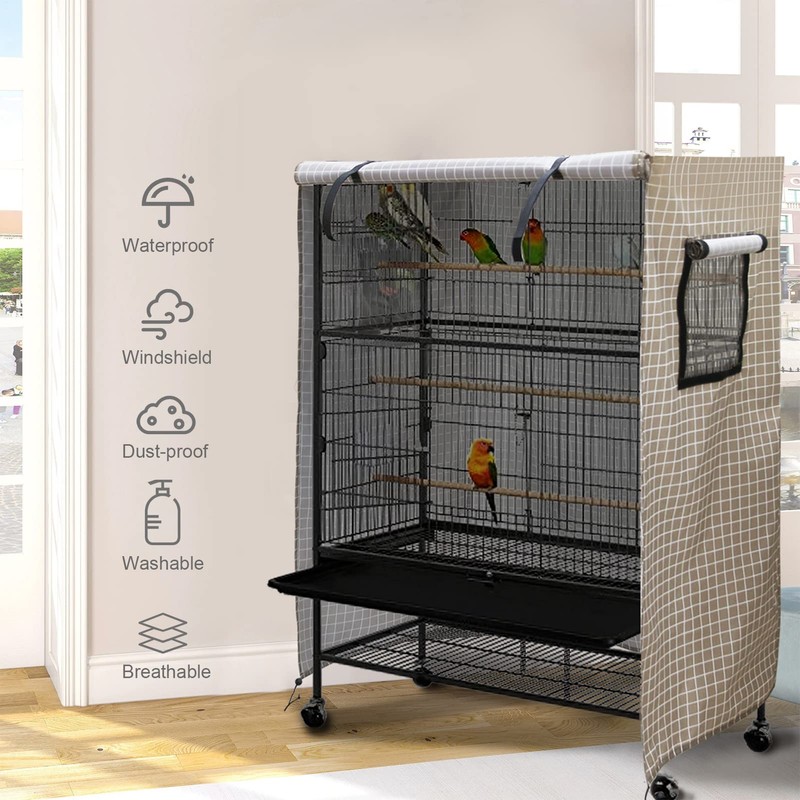 Sonew Bird Cage Cover, Good Night Birdcage Cover with Window,