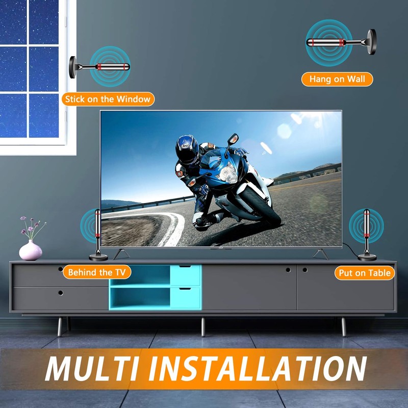 TV Antenna for Smart TV Indoor, 44.36 Miles Range Digital
