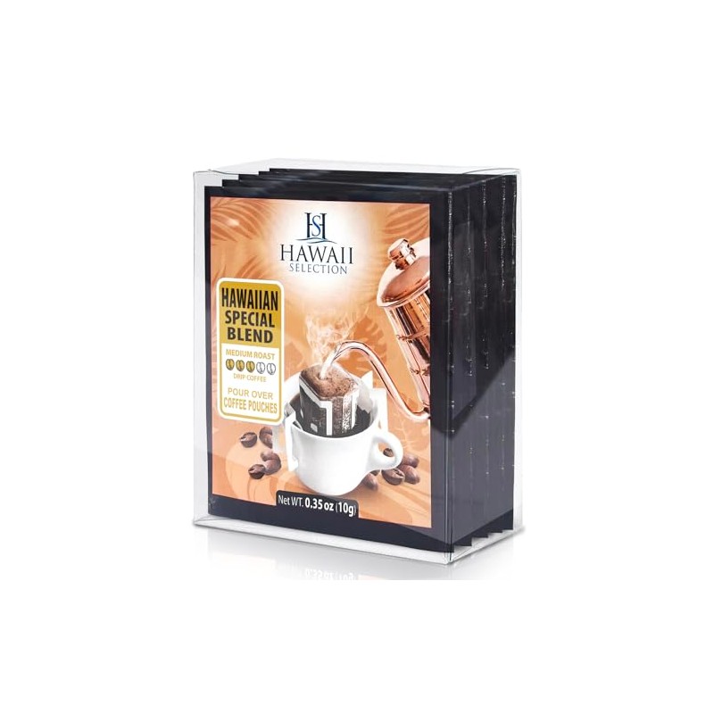 Hawaii Selection/Hawaiian Special Blend/Medium Roast/Single Serve/Pour Over Coffee/Drip Coffee/ 5