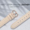 PARMPH Leather Band Compatible for iWatch 38mm 40mm 41mm 42mm(Series