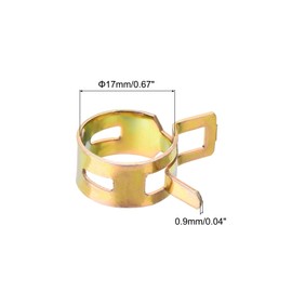 MECCANIXITY ID 17mm 11/16inch Fuel Line Hose Clips, Pipe Clamps,Spring Hose Clamp,Low Pressure Air Clamp, Water Pipe Air Tube Vacuum Hose Clamp Fastener,Pack of 20