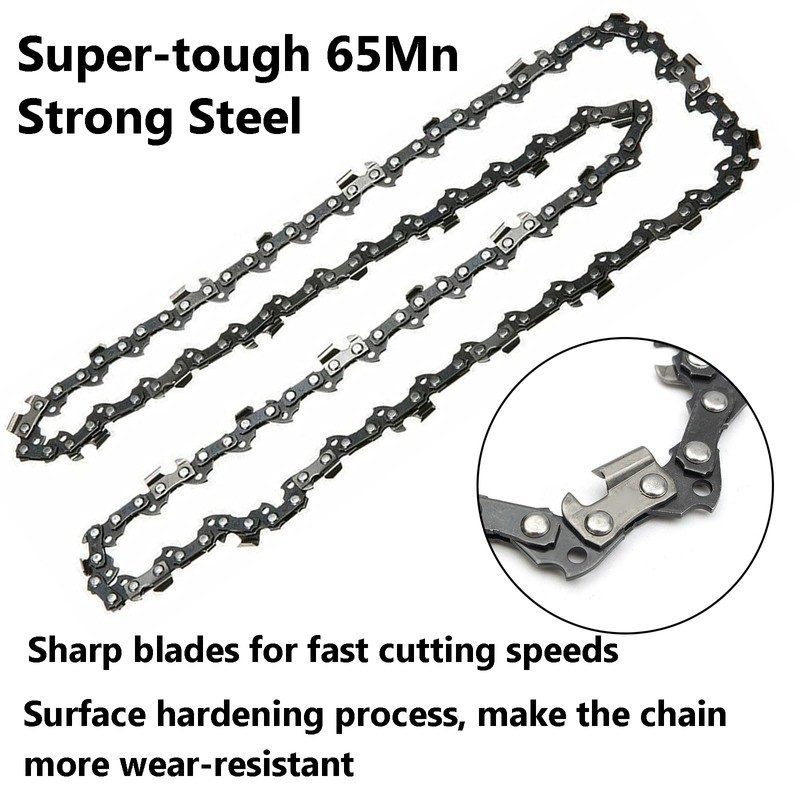 AcbbMNS 3Pcs 14" Chainsaw Chains Blade Saw Replacement Semi Chisel,