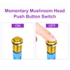 DMiotech 1/2 Inch Stainless Steel Momentary Push Button Switch Domed