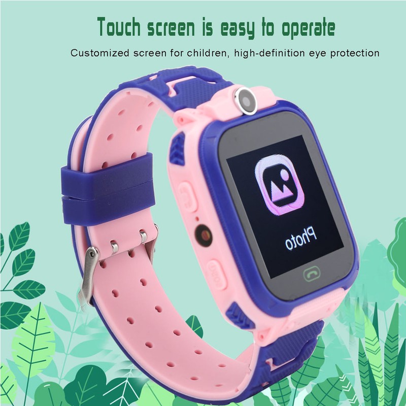 Smartwatch Multifunction Children Digital Wristwatch for IOS/AndroidQ12 Pink