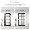 EaseLife 4FT/48in Bypass Double Sliding Pocket Door Hardware Kit,Commercial Grade,Aluminum,Bypassing