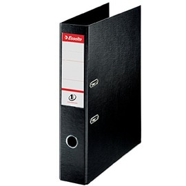 Leitz Esselte 75 mm Polyprop Power Lever Arch File - Black