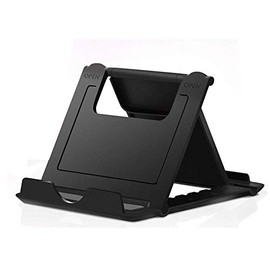MYLB Cell Phone Stand, Universal Foldable Tablet Stand Multi-angle Pocket Desktop Holder Cradle (Black)