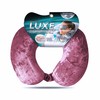 Cloudz Luxe Crushed Velvet Memory Foam Neck Pillow with Sleep