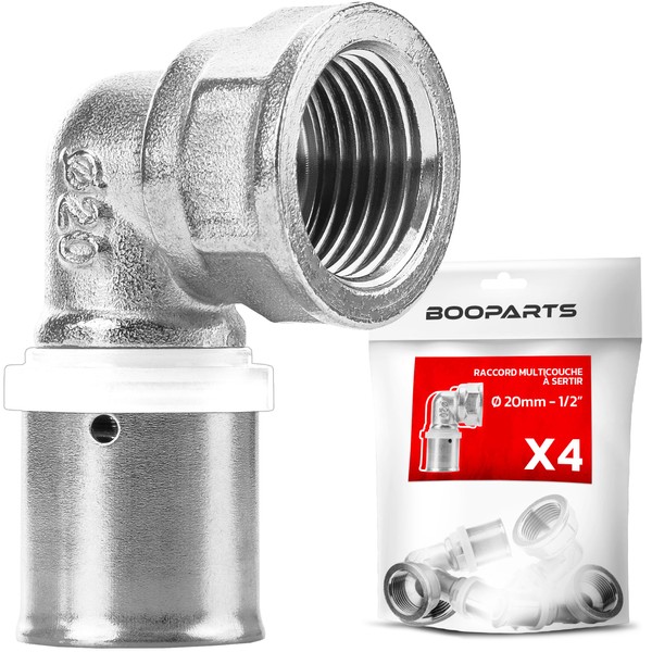 BOOPARTS - Pack of 4 - Press Fitting Transition Angle