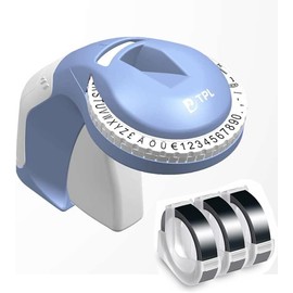 PELAOCA Embossing Label Maker Machine with Tapes, 3D Embosser Handheld Label Machine, Portable Lettering Embossed Labeler with 3 Rolls Emboss Tapes for Home DIY Crafting