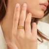 MTMY 14K Gold Plated Rings for Women Dainty Stacking Ring
