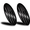 HHLOU 2 Pieces 9 Inch Replacement Emblem,American Black Flag Front
