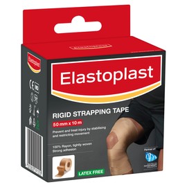 Elastoplast Rigid Strapping Tape | 5cm x 10m | Sports Application |Durable & Strong Hold