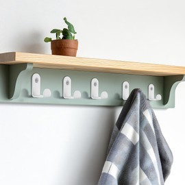 QJKEJI Pack of 12 Coat Hooks, White Coat Hooks, Wall Hooks, White Metal Hooks for Screwing for Bedroom, Bathroom, Living Room, Coat Rack, Coats, Towel, Jacket Hooks