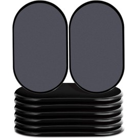 AIRUJIA Reusable Furniture Sliders for Carpet, Heavy Duty Furniture Movers, Carpet Sliders Quickly and Easily Moving Heavy Furniture, Protect Floors Furniture Moving Pads, 8PCS Oval Black