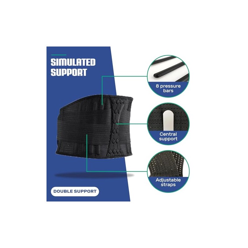 NativoDex NativoDex Back Support Belt, Back Brace, Lumbar Support Belt