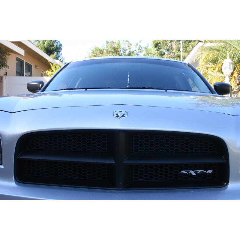 24Designs Compatible Sxt6 Stick on Emblem Black Silver Replacement for
