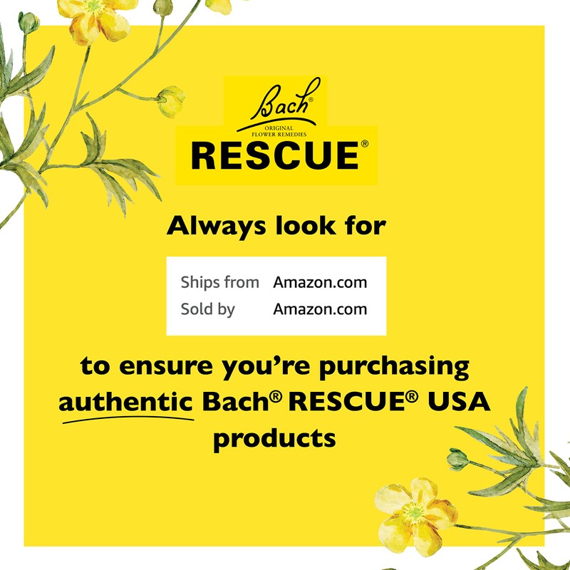 Bach RESCUE REMEDY Spray 7mL, Natural Stress Relief, Homeopathic Flower