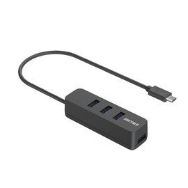 Buffalo USB-C 3.2 Gen1 Bus Power Overplug Hub with Magnetic Black BSH4U325C1BK