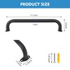 BiJun17 inch Metal Playground Handles,Monkey Bars Indoor Heavy Duty Ceiling