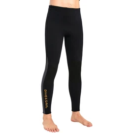DIVE & SAIL Men's 3mm Neoprene Wetsuit Pants, Quick Drying, Stretchy, for SUP, Fishing, River Climbing, Surfing, Kayaking, D344137M-BK-L