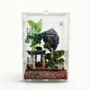 Reptile Water Dish with Dripper, Adjustable Wall-Mounted Water Bowl for
