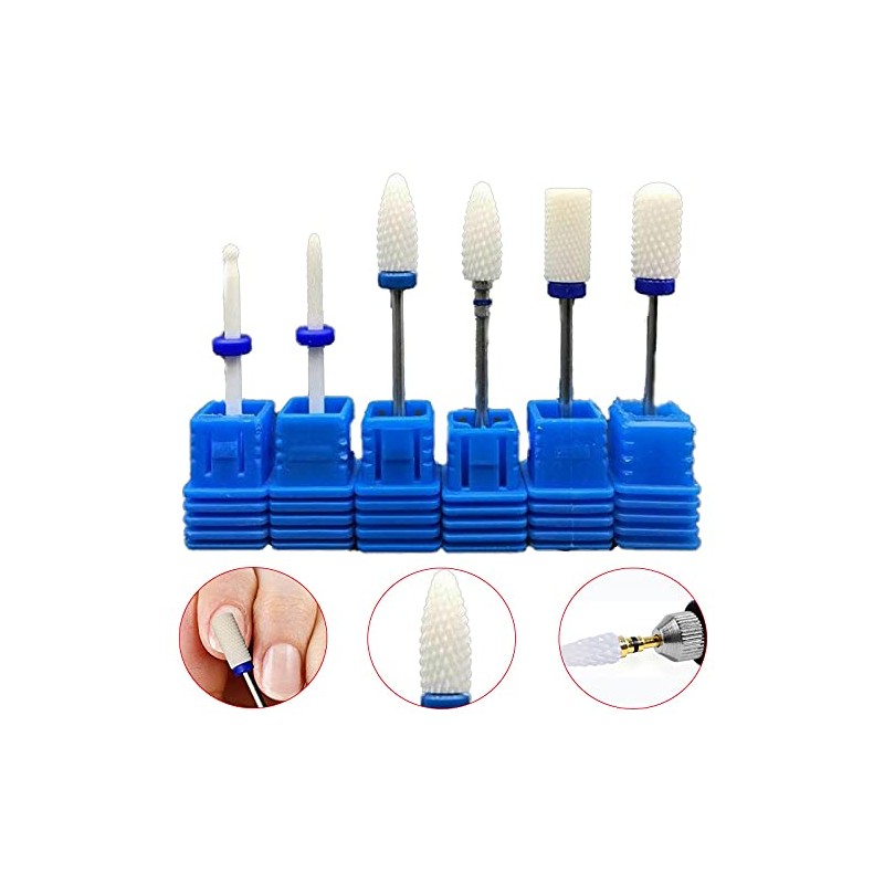 M4 Ceramic Nail Art Router Bit, Professional Tungsten Carbide Ceramic