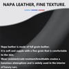 Adunsiaoto Universal Steering Wheel Cover, Nappa Leather Perforated Spliced Car