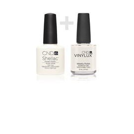 CND Duo Kit - Shellac Studio White with VINYLUX Studio White